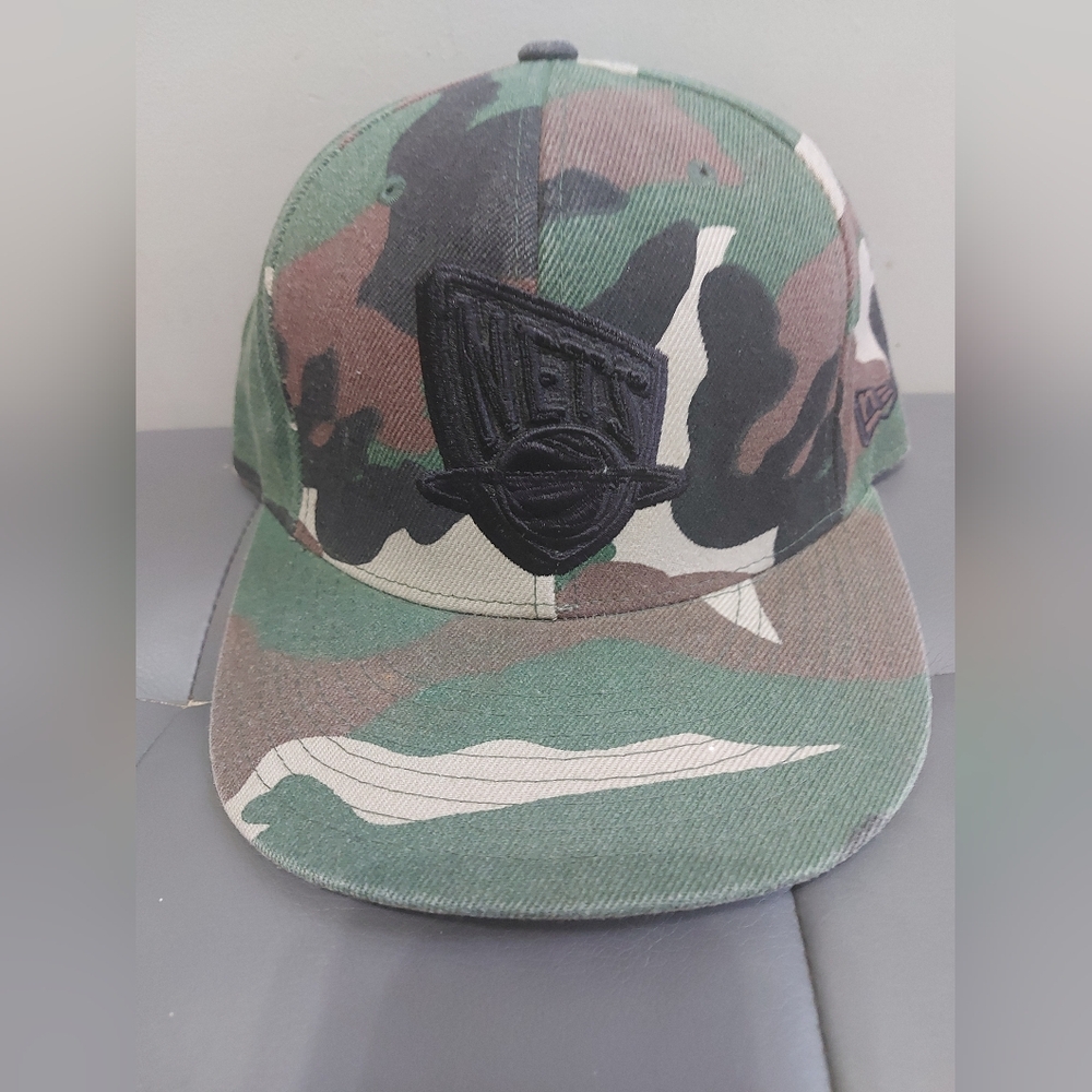 Brooklyn‎ Nets Camo New Era hat Men's Size 7 1/4